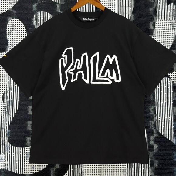 Palm Angels Men's round neck T-shirt with short sleeves - Picture 1 of 4
